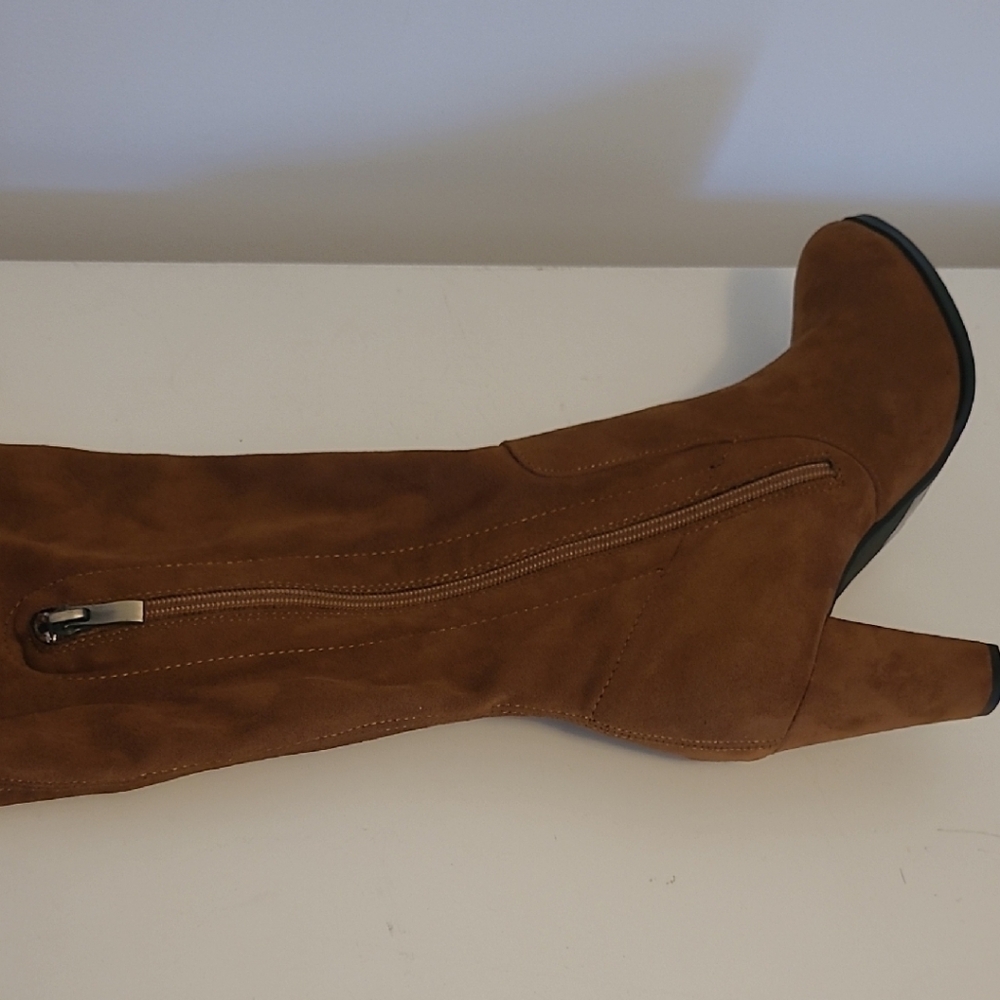 Hot Kiss Brown Over-the-Knee Boots - Picture 10 of 15